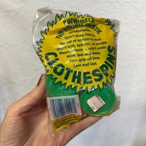 Vintage Clothespins Pinwheels - Yellow & Green